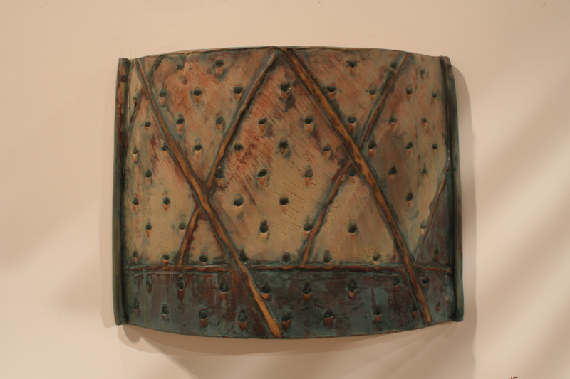 Christine Owen Double X Hay Feeder, stoneware