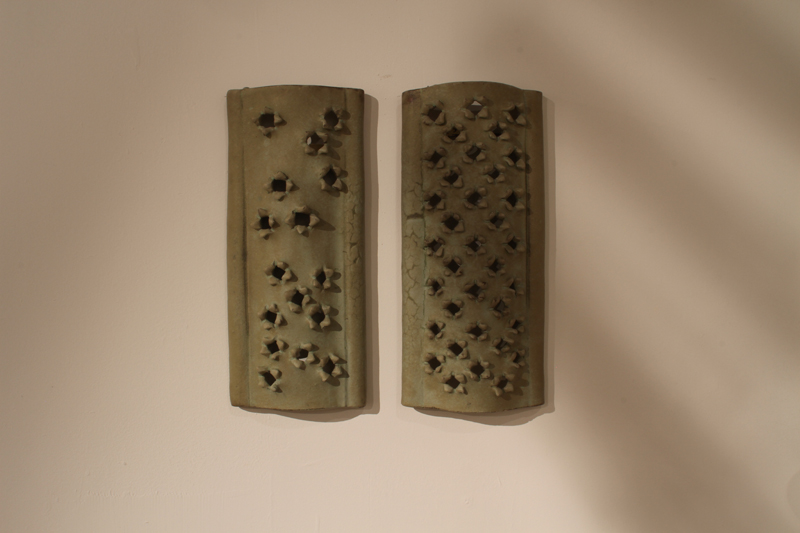 Christine Owen Stir, diptych, earthenware